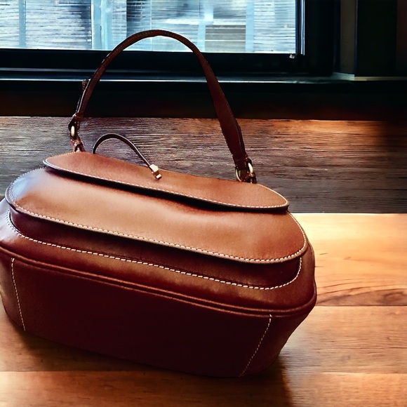 RADLEY LONDON SHOULDER BAG Saddle Bag EQUESTRIAN STYLE in Smooth Leather. - Picture 6 of 16